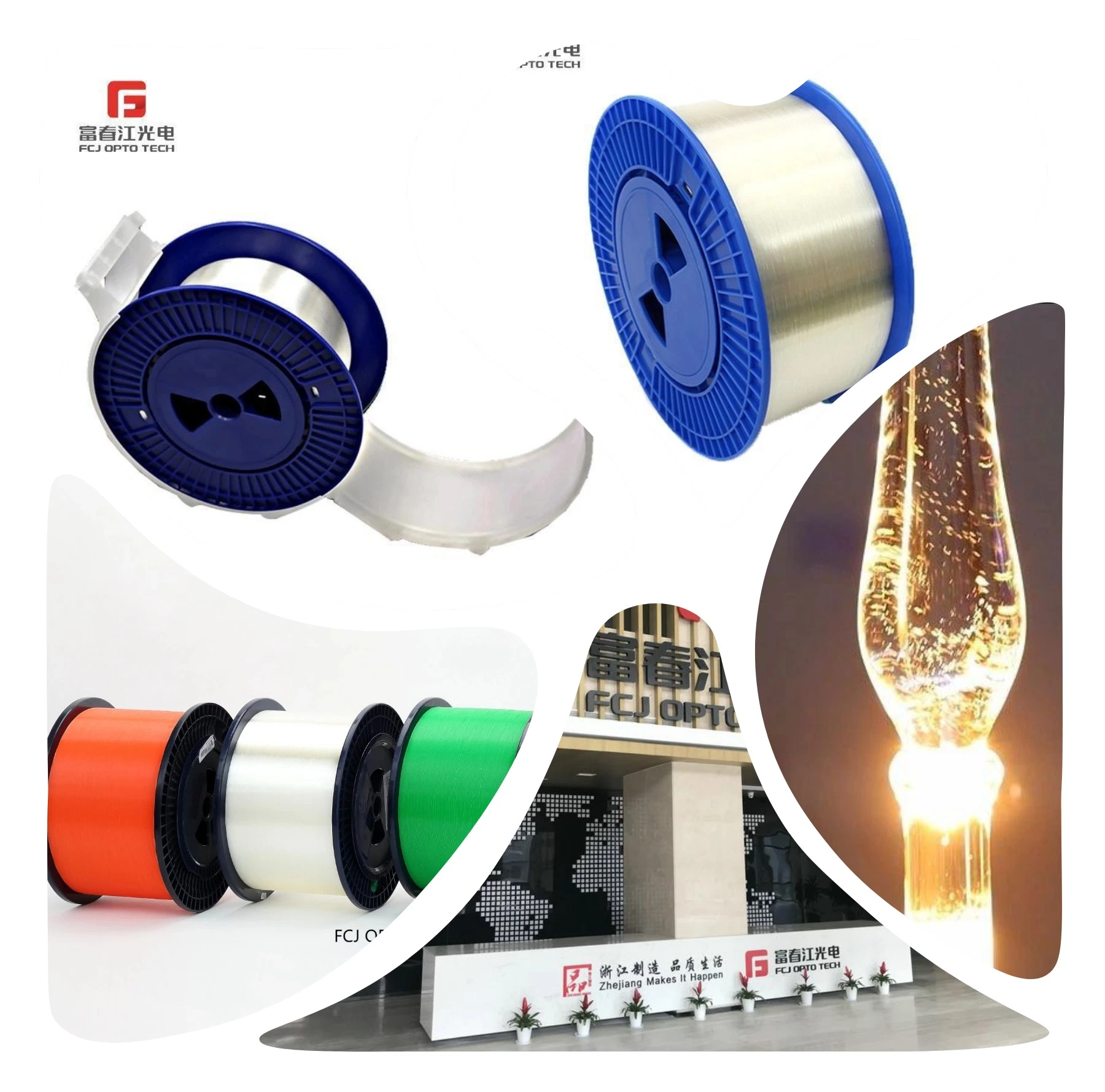 Fcj Coloring Glass Optical Fiber Optic Cable Manufacturer G657A2