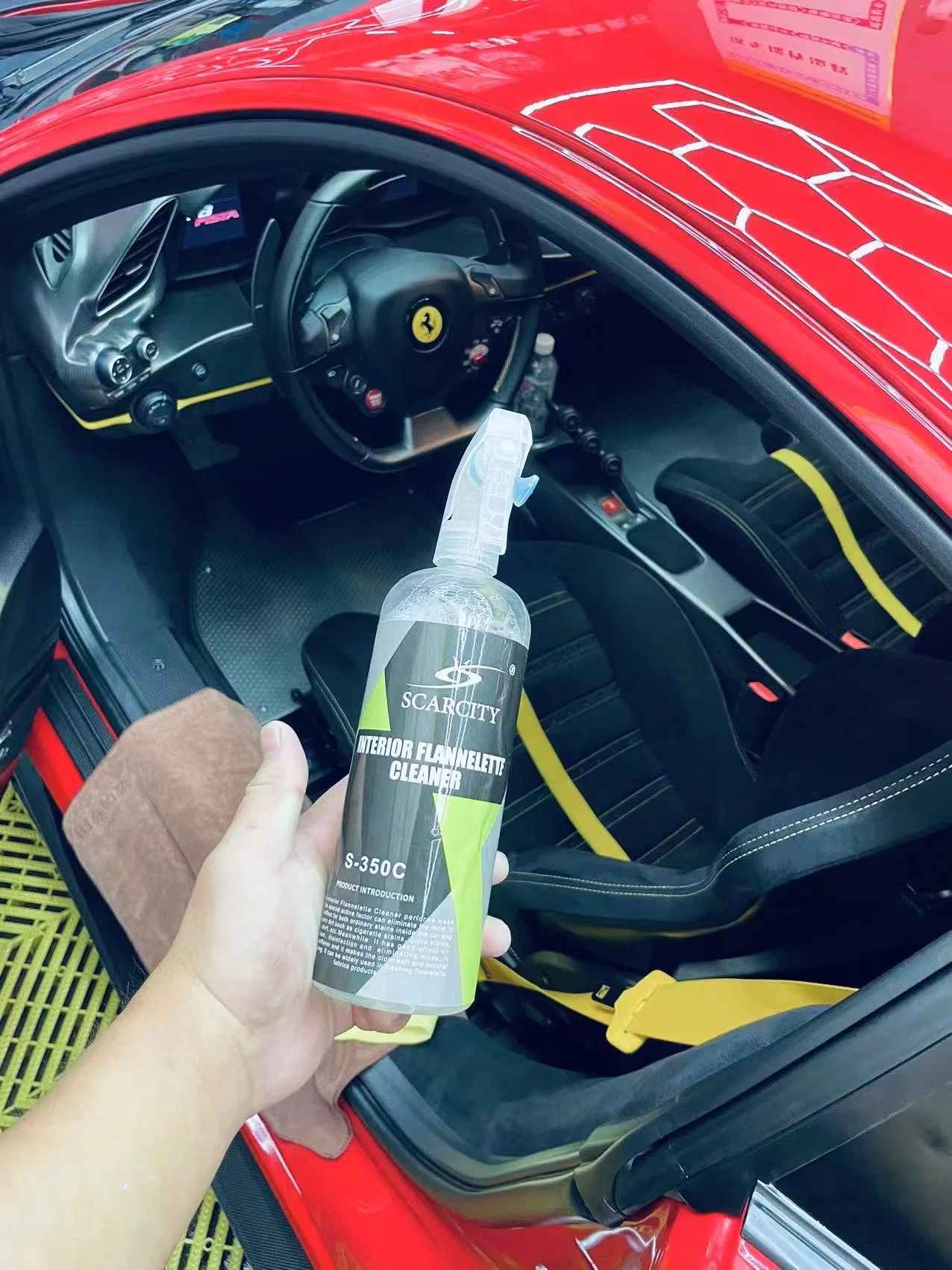 Scarcity 500ml Car Interior Cleaner Flannelette Lint Spray Foam Cleaner Car