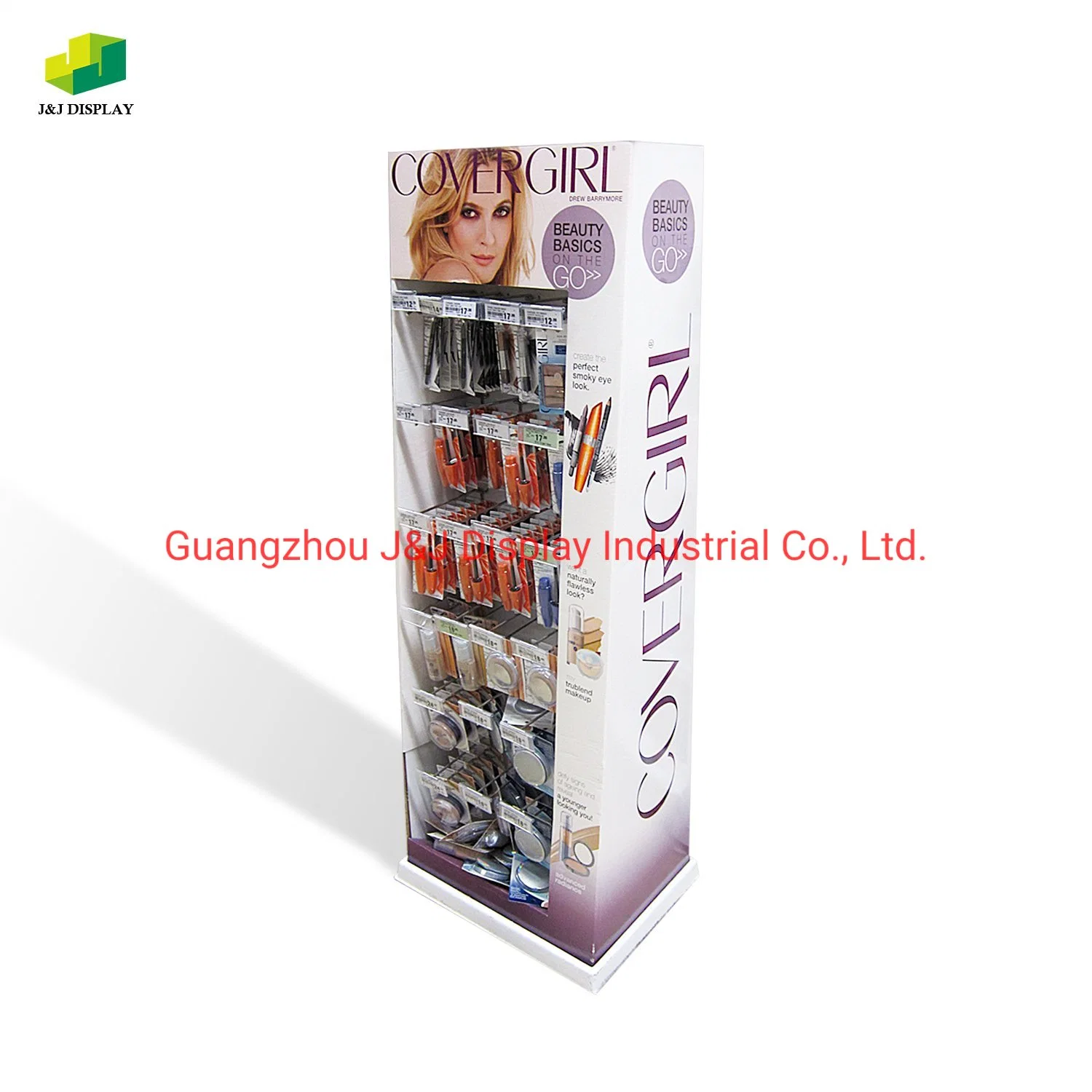 Supermarkt Custom Karton Boden Display Stand / Papier Make-up Karton Display-Racks für die Werbung im Einzelhandel