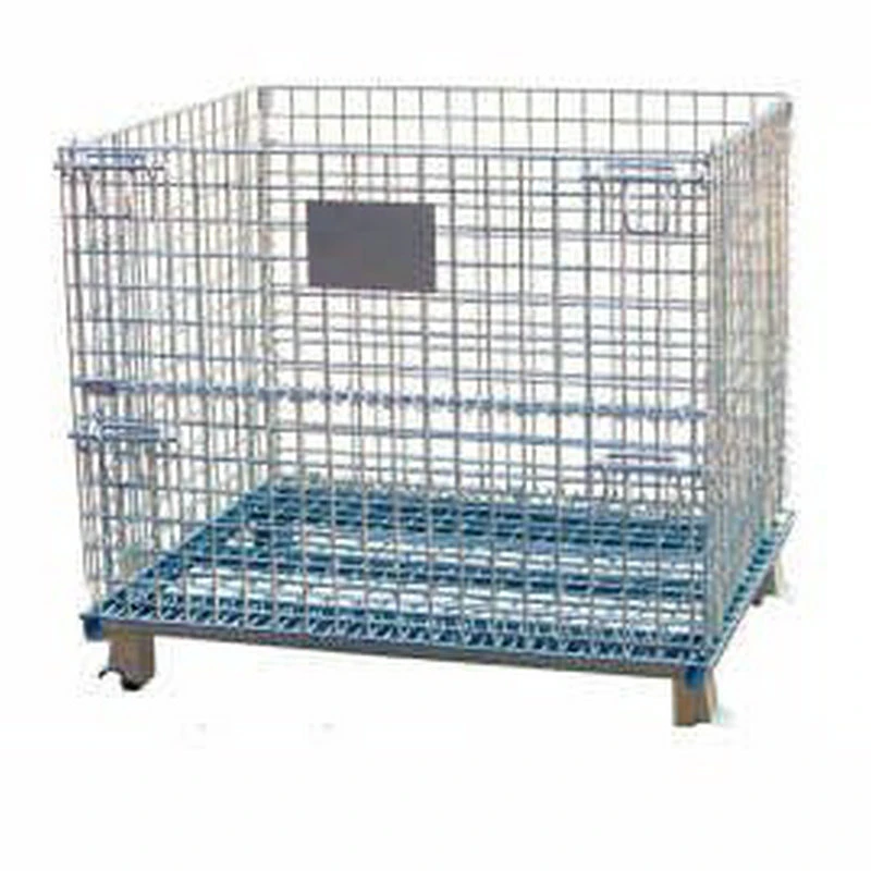 Hot-DIP Galvanized Foldable Metal Storage Wire Mesh Cage/Pallet Factory