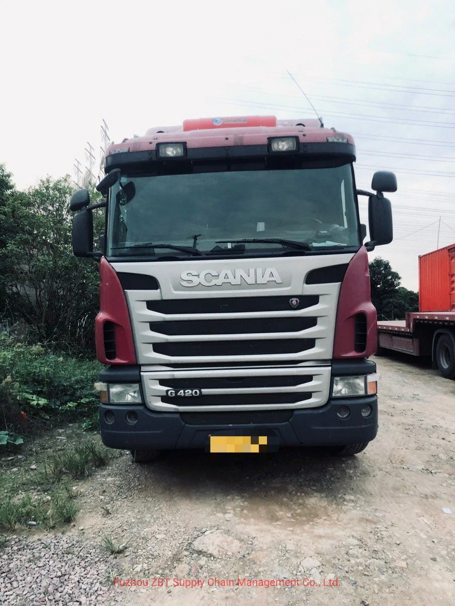 Used Scania G420 Red Trucks Tractor 10 Wheel Trailer Head for Sale with Large