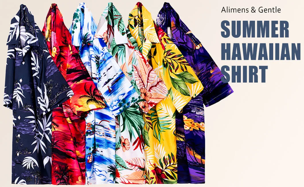 Ropa de Hip Hop personalizada Subblimation Digital Printed Hawaiian Shirt Plain Ropa deportiva de playa