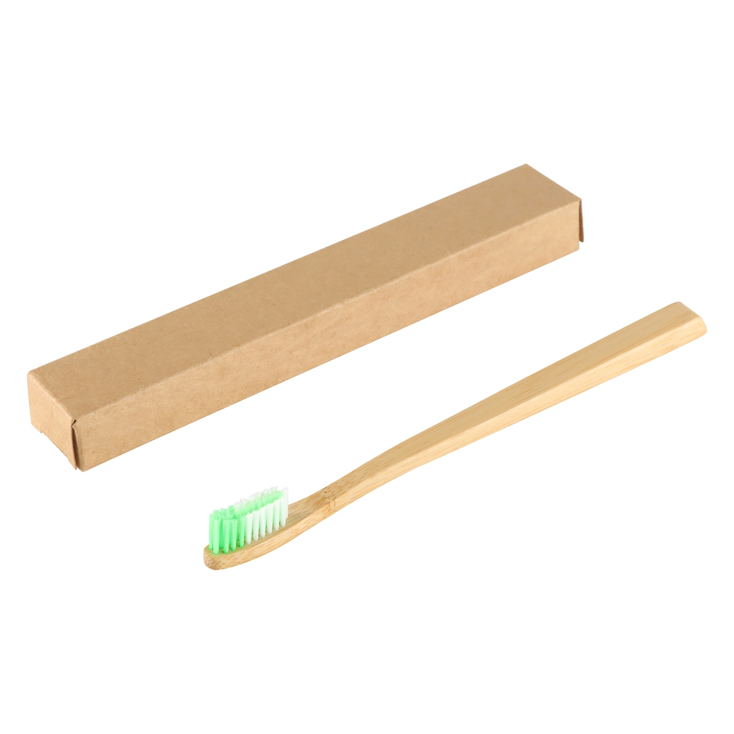 Popular Sales Round-Edged Flat Bamboo Toothbrush Adult Hotel Disposable Supplies Environmental Bamboo Toothbrush