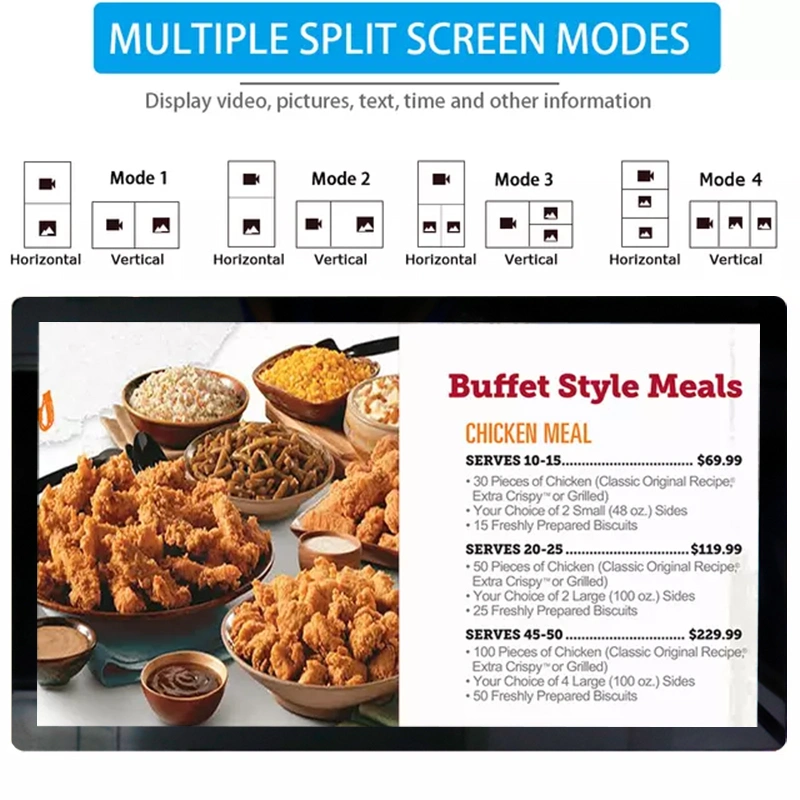 IR Smart Board All in One Computer with Aluminium Frame Wall Mounted Display