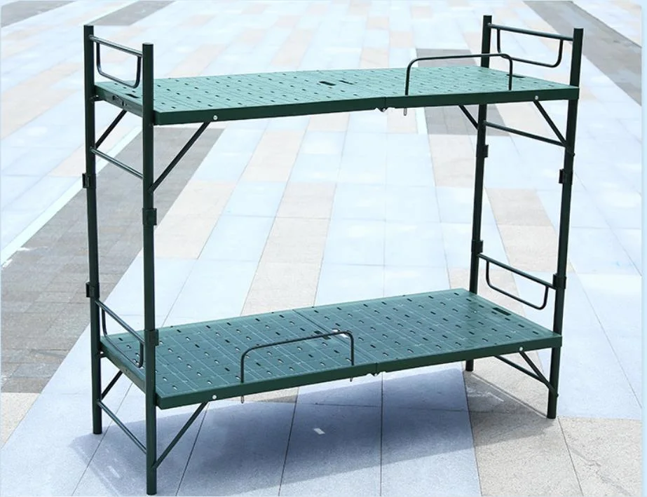 Double Steel Plastic Bed, Portable 800 Folding Bed