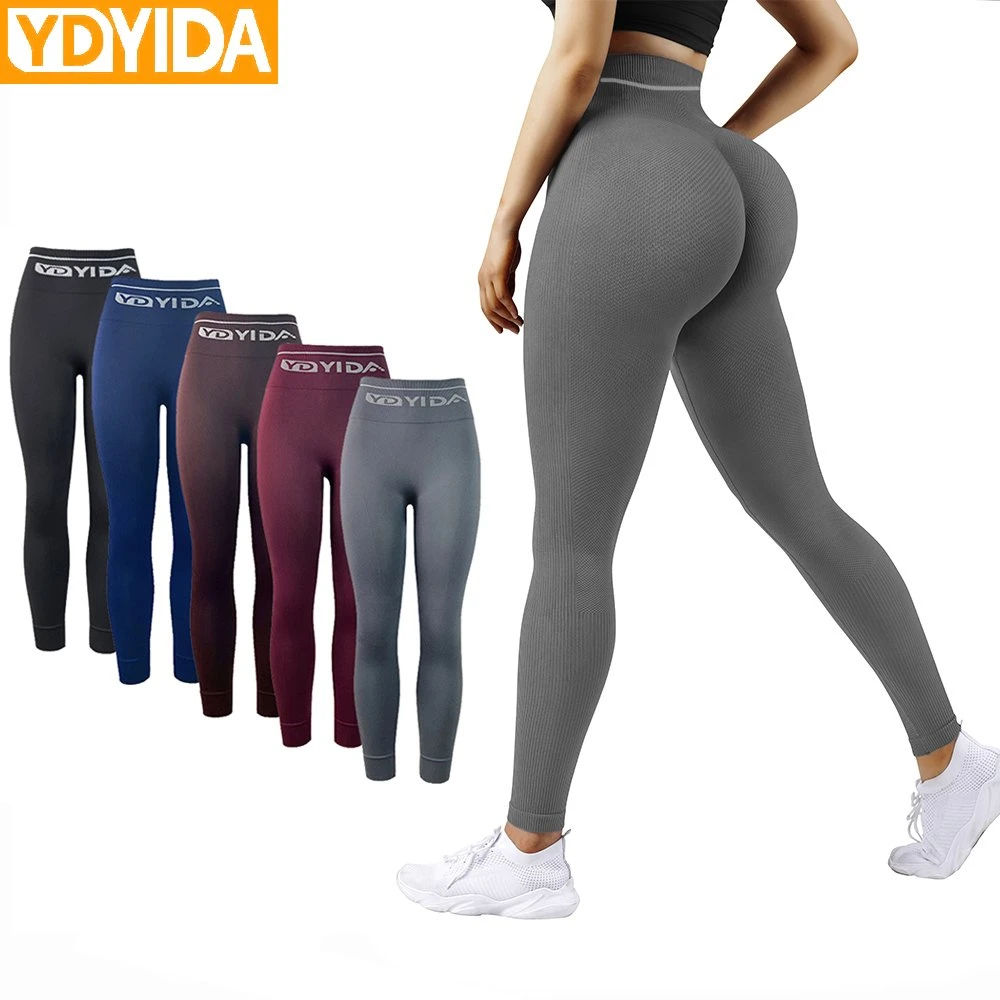 Leggings de ioga de alta qualidade, roupa de ginásio, calças de ioga esportivas para mulheres fitness.