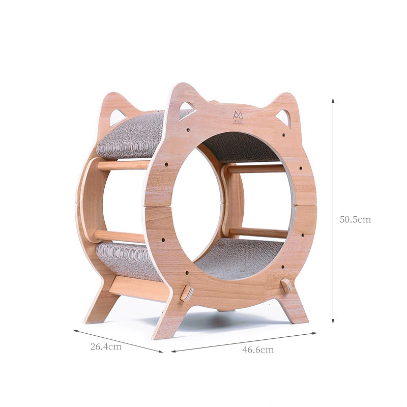 إطار تسلق متعدد الوظائف من Cat Tree مزدوج الطبقات مضلع Wbb19362