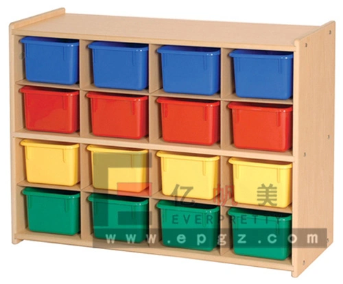 K1-K12 Maternelle Jardin d'enfants École primaire Collège Lycée Bureau Enfant Enfants Armoire de rangement à portes battantes verticales et latérales en bois et en métal.