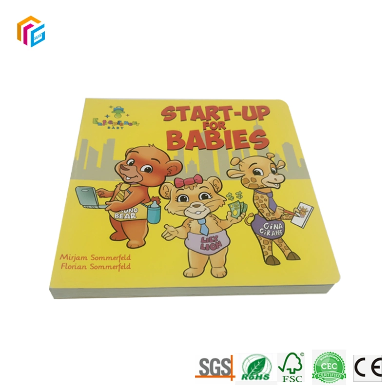 Free Sample Professional Manufacturer Children Kids English Story Cardboard Book Printing Services