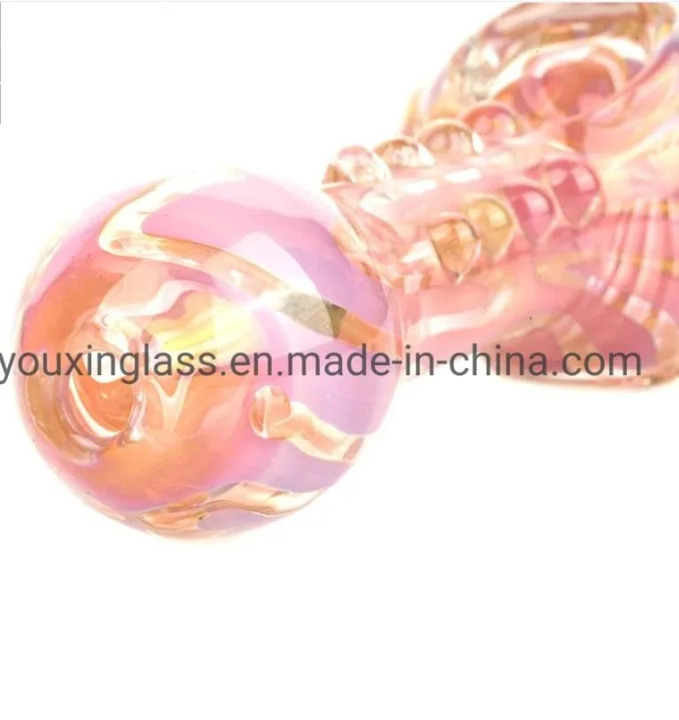 Hot Sale Series Heady Pattern Glass Hand Tobacco Pipe