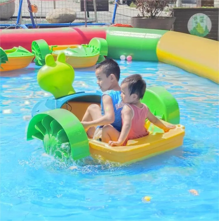 Professional Supplier Water Activities Aqua Toy with Light Kids Hand Paddle Boat for Frame Swimming Pool