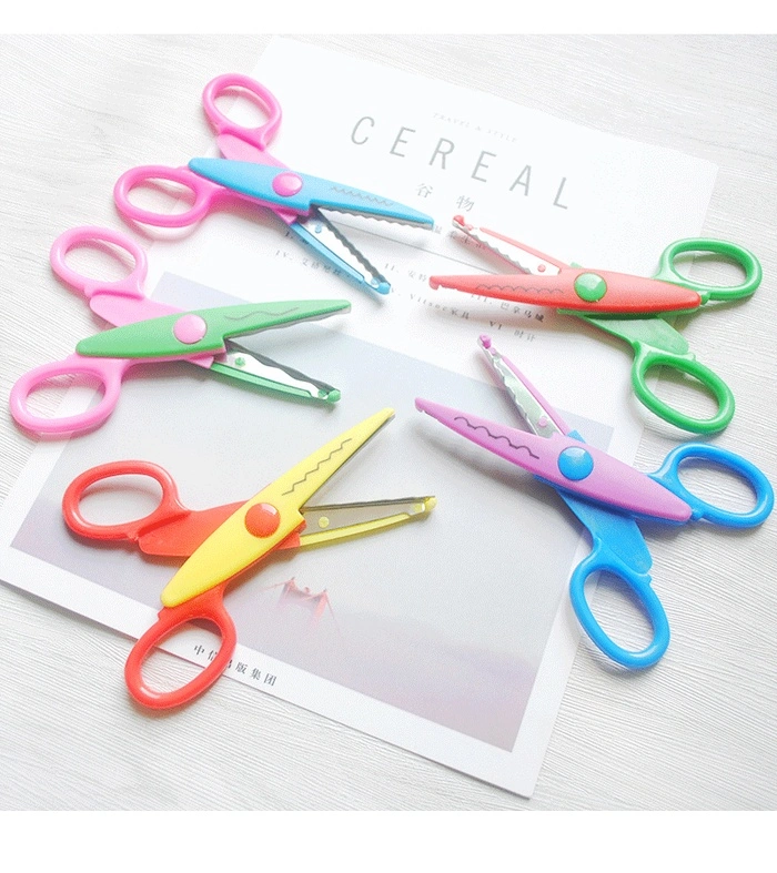 Student Scissors Children's Scissors with Graduated Stainless Steel Lace