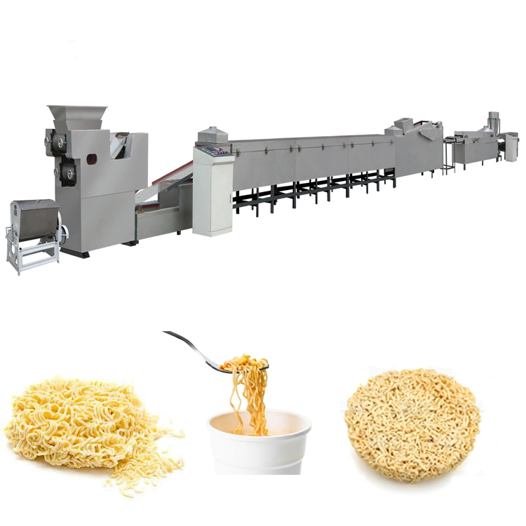 Máquina de hacer fideos instantáneos instantánea de la línea de procesamiento automático de Fideos Fideos Instantáneos de la línea de producción de la máquina