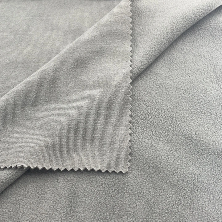 100%Polyester Polar Fleece Fabric One Side Brushed and One Side Antipilling