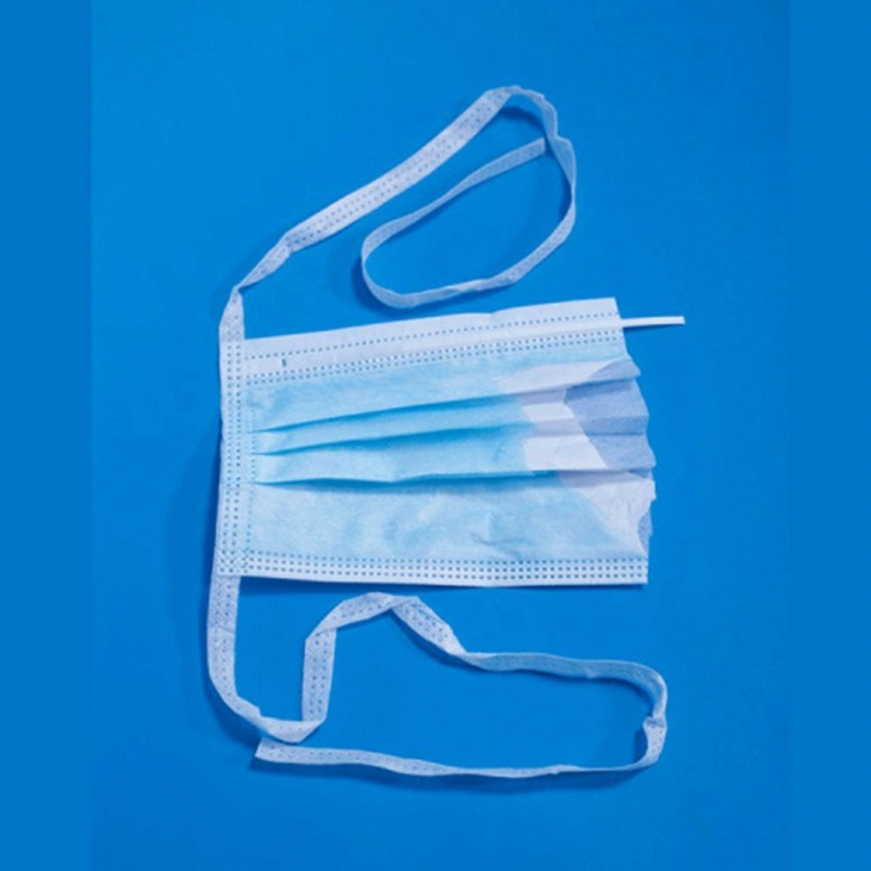 Bfe 99% En14683 Type Iir 3 Layers Tie-on 3 Ply Ties on Back Disposable Surgical Medical Face Masks with Ties