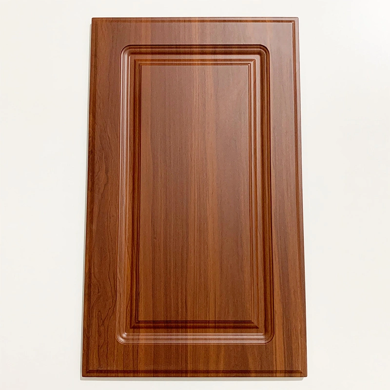 Porte d'armoire en PVC avec porte d'armoire de cuisine en MDF de haute qualité.