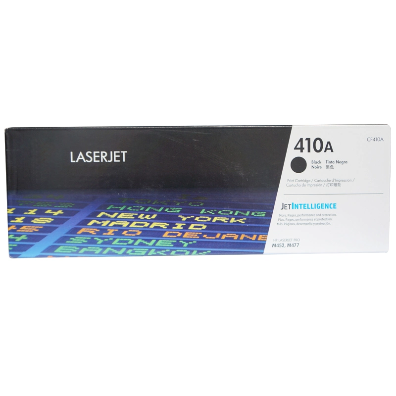 خرطوشة الحبر الأصلية 410A CF410A/CF411A/CF412A/CF413A لطابعة HP LaserJet M452/M477