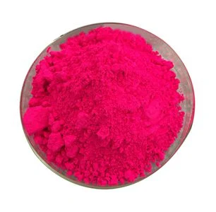 Fluoreszierendes Pigment für Hochtemperatur-Kunststoffe und Emulsionsfarbe