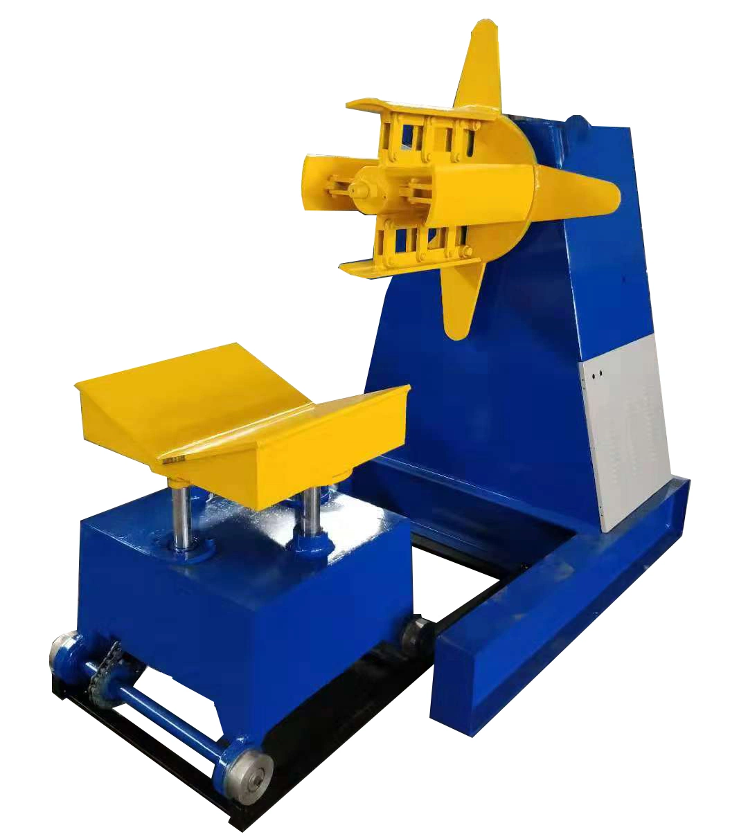 Steel Coil Decoiler Machine Rewinder Belt Cart Load 5 Tons 10 Tons 15 Tons Can Be Customized