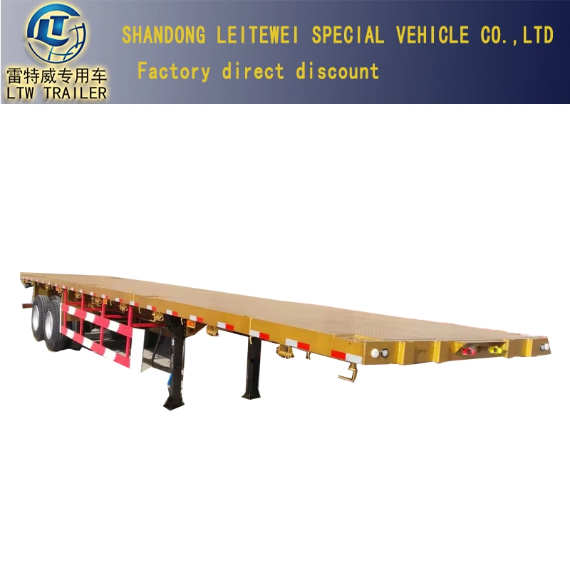 Ejes BPW/Fuwa 20-45ft Plataforma para Transporte de Contenedores Semi remolque para Venta