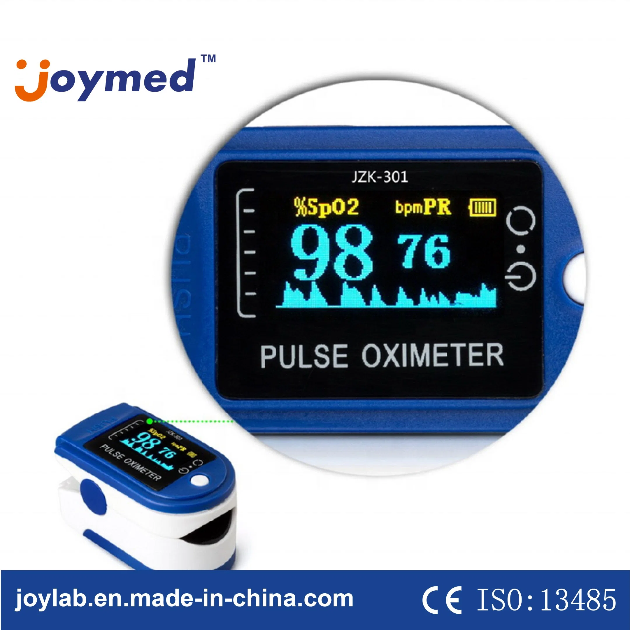 Cheap OEM Portable Finger Tip Type SpO2 Blood Pressure Digital Pulse Oximeter for Baby and Adult