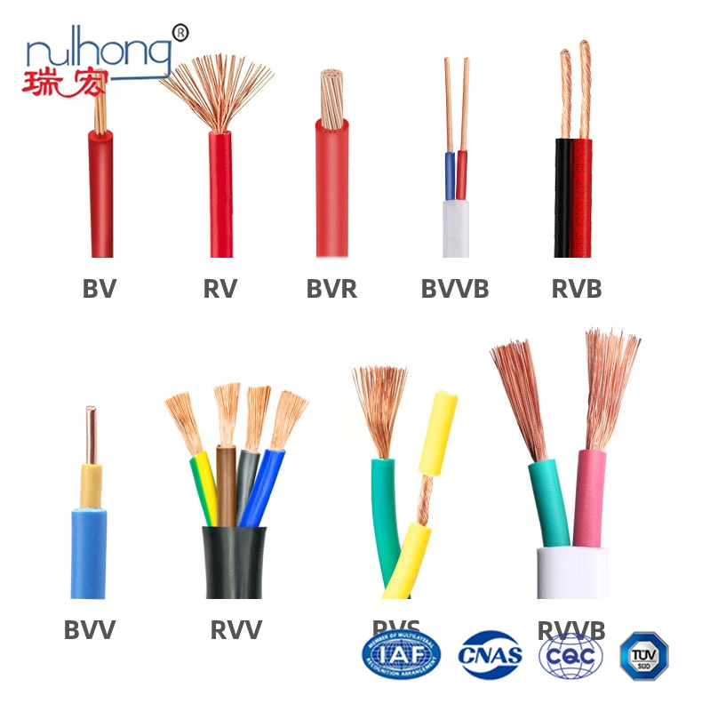 ISO9001 cables eléctricos y de alimentación certificados de alta calidad RVV