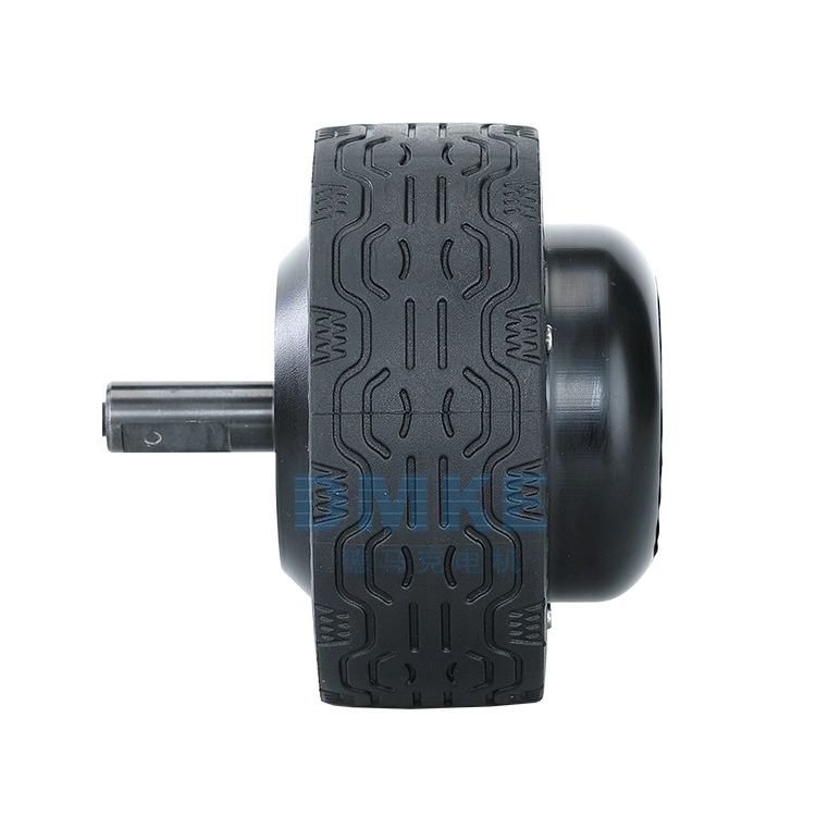 Dmke IP65 100mm 110mm 140mm 4.5 5.5 in 24V 30W-150W 1.1n. M 2.2nm entraînement de robot mobile sans balai électrique DC Servo Hub Wheel moto