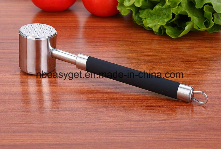 Meat Hammer Meat Tenderizer Mallet Tool, Stainless Steel Loose Meat Hammer Kitchen Tool for Chicken, Beef and Pork Esg10128