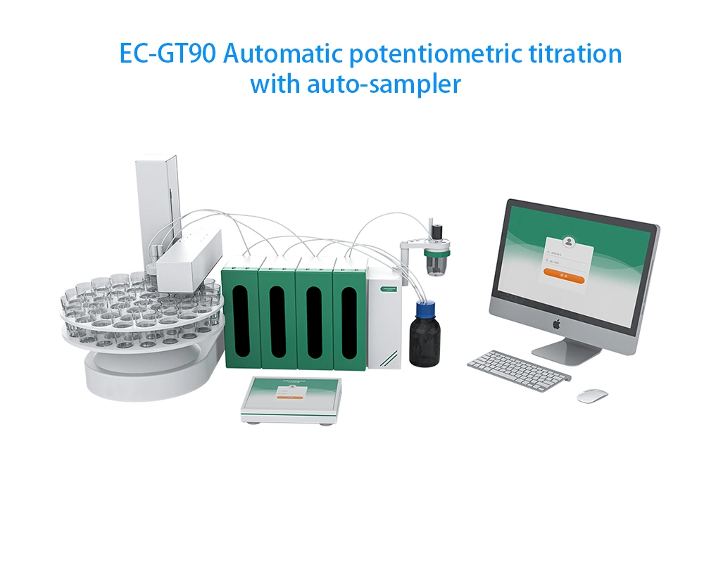 Valorador potenciométrico automático de tipo de entrada valorador potenciométrico máquina de pruebas de valoración GMP Instrumento electroquímico GLP