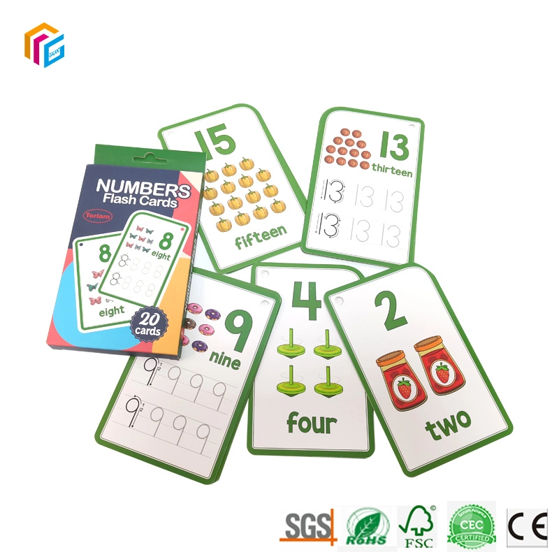 Custom Printing Educational Kids Children Flashcard Sight Words Flash Kids Educational Memory Cards