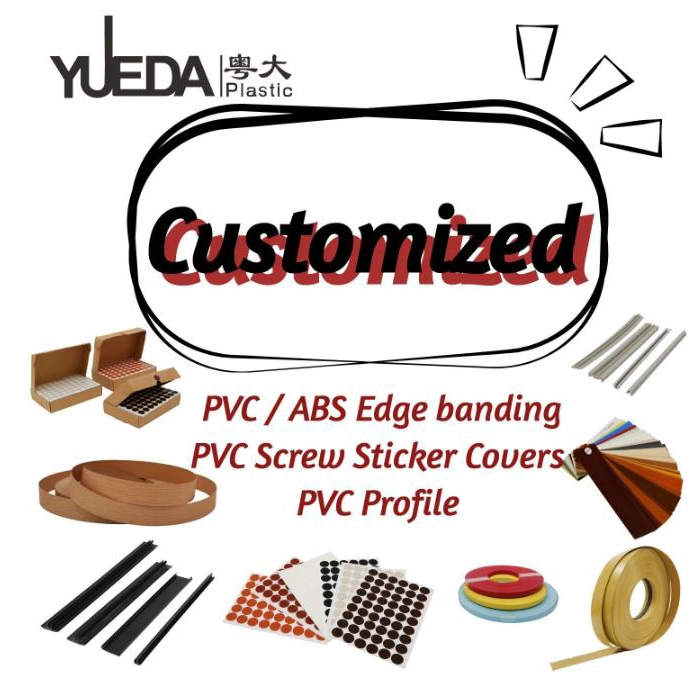 Yueda Möbel Zubehör PVC Schraube Abdeckkappe Holz Korn Schraube Abdeckung