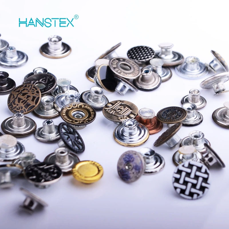 Hans Manufacturer OEM New Style Zinc Alloy Jeans Button