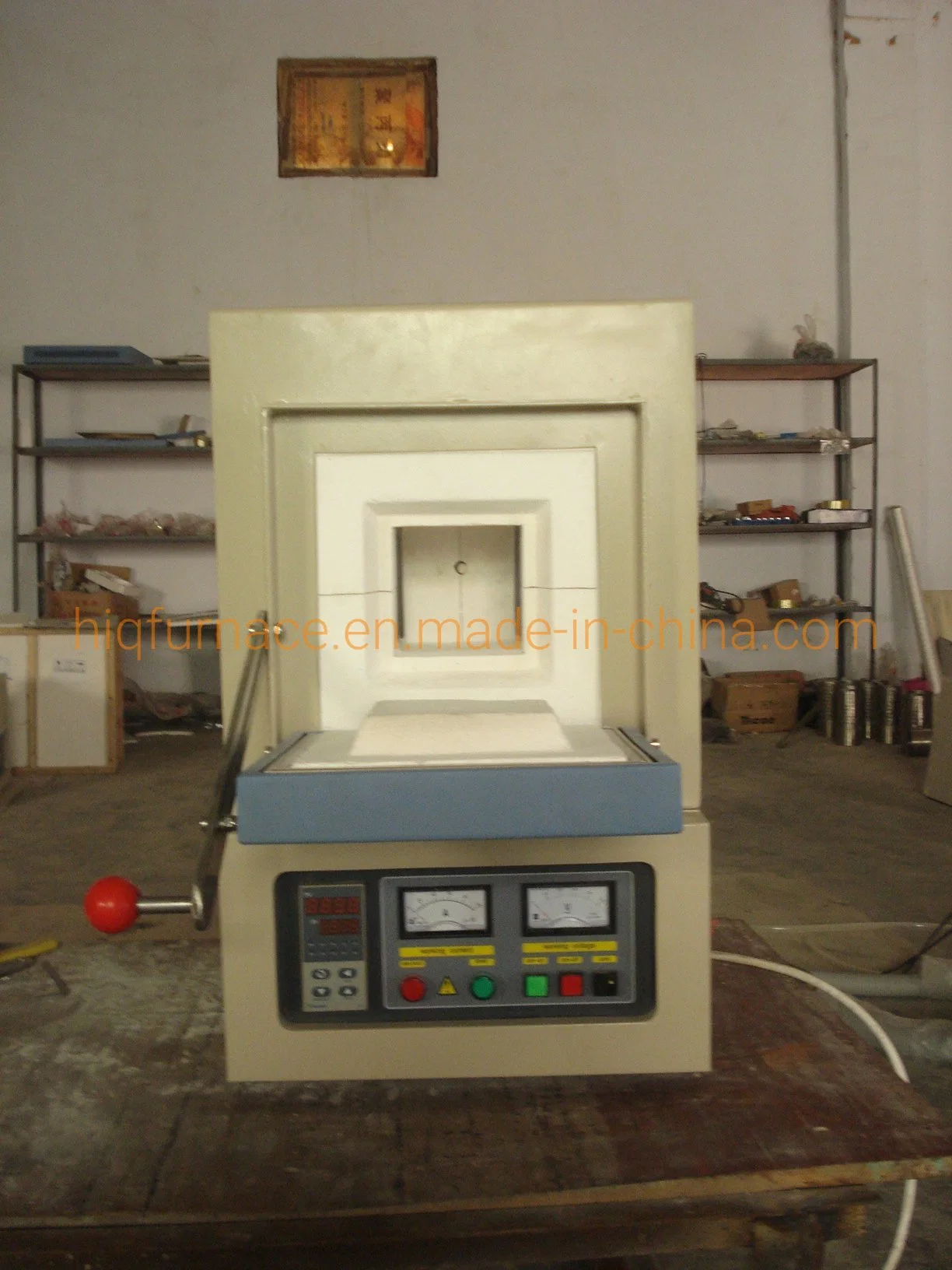 Box Type 120X120X130mm Bench Top Down-Sliding Door Electric Sintering Furnace/Oven