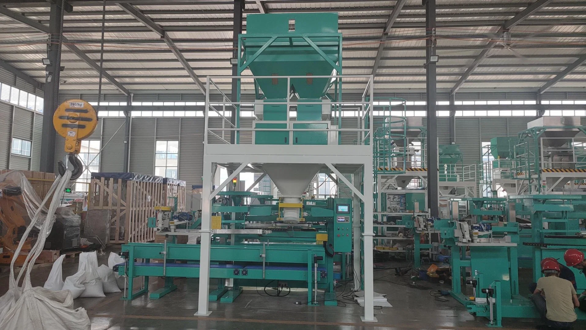 Rice Plastic Bag Filling Machine PP Woven Packaging Scale Bagging for Grain Fully Automatic Packing