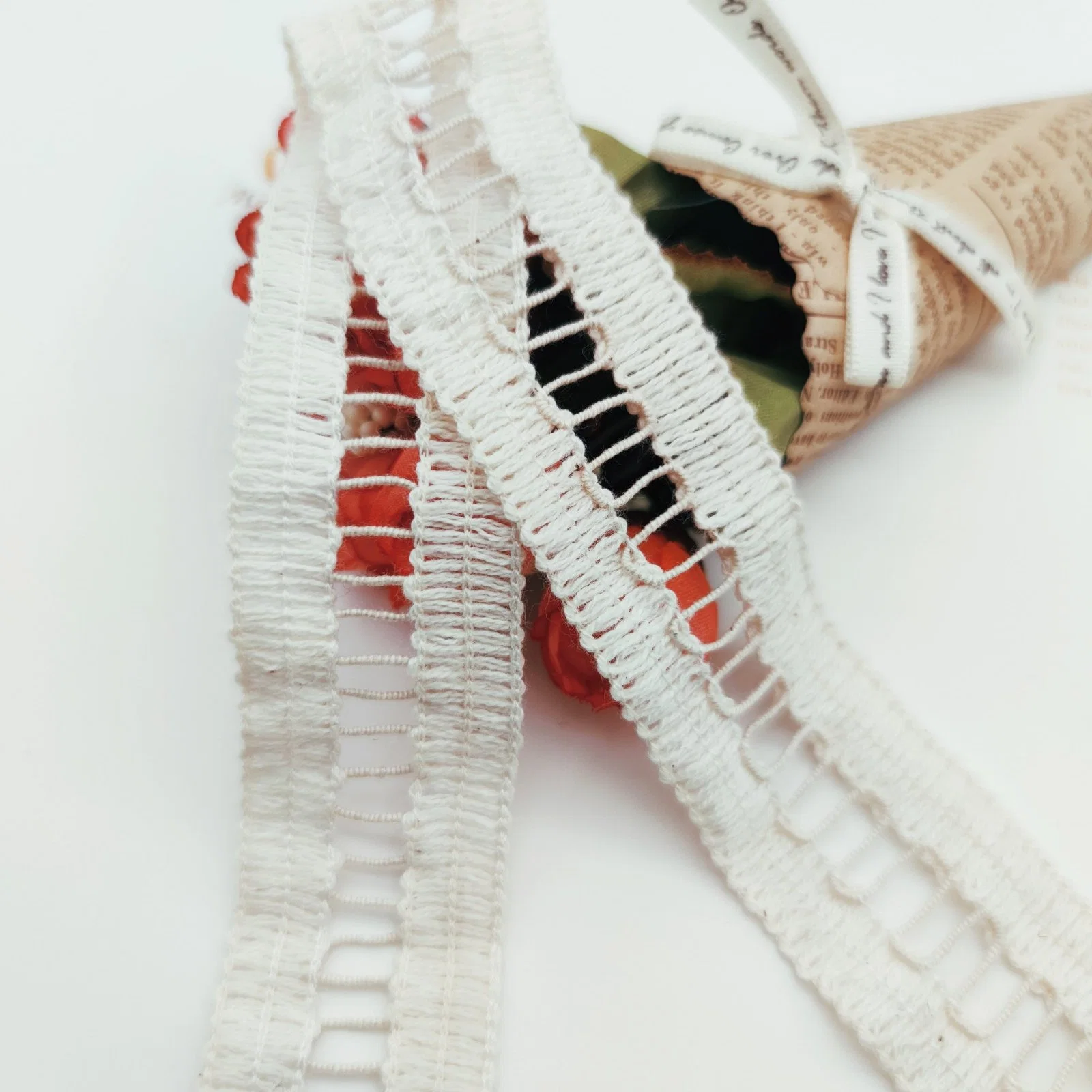 Cotton Cross Design Lace Trimming Garment Accessories Crochet Lace