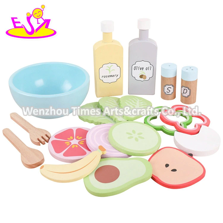 Customize Role Play Game Wooden Fruit Salad Toy for Kids W10d498