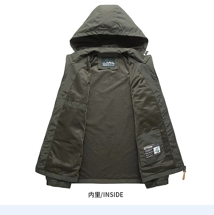 New Product Print Autumn 100% Nylon Hiking Jacket Windcheater Jacket Casual Coat Sports Winter Jacket