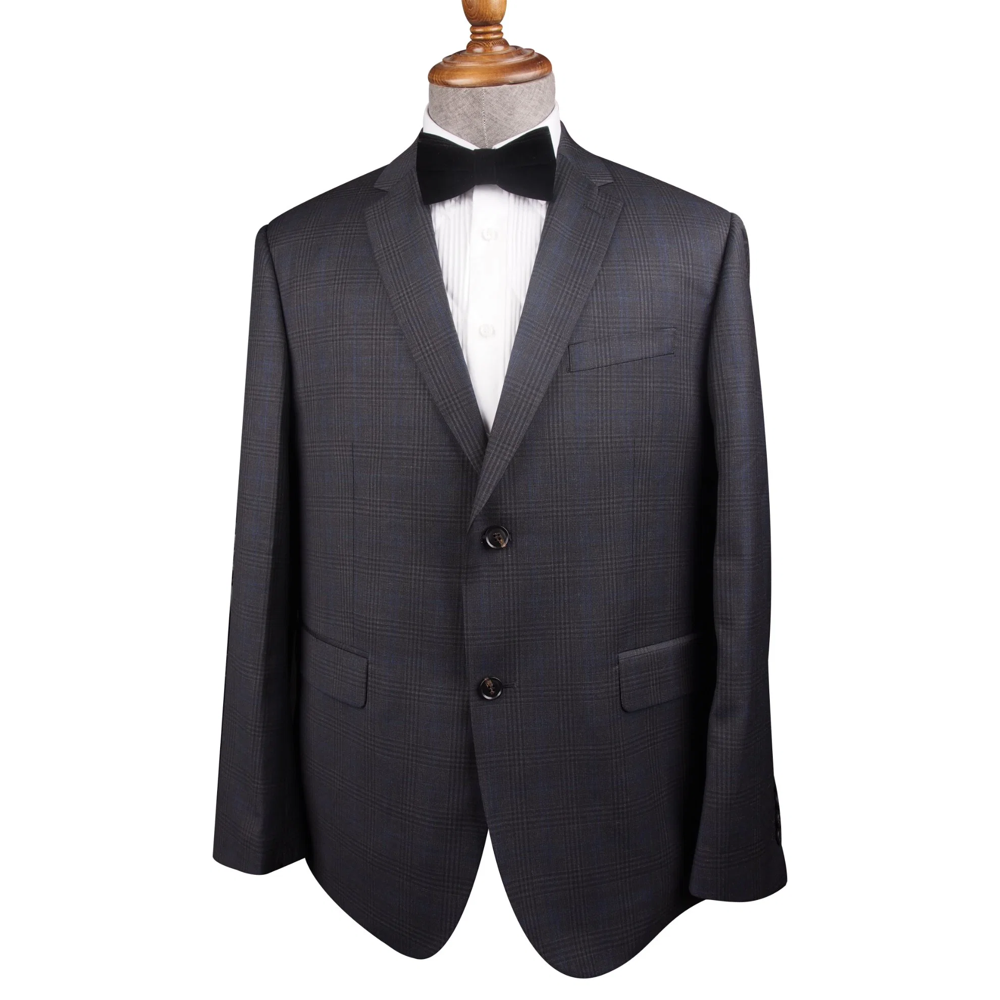 Top-Quality 2button Notch Lapel 100%Wool Mens Business Formal Suits