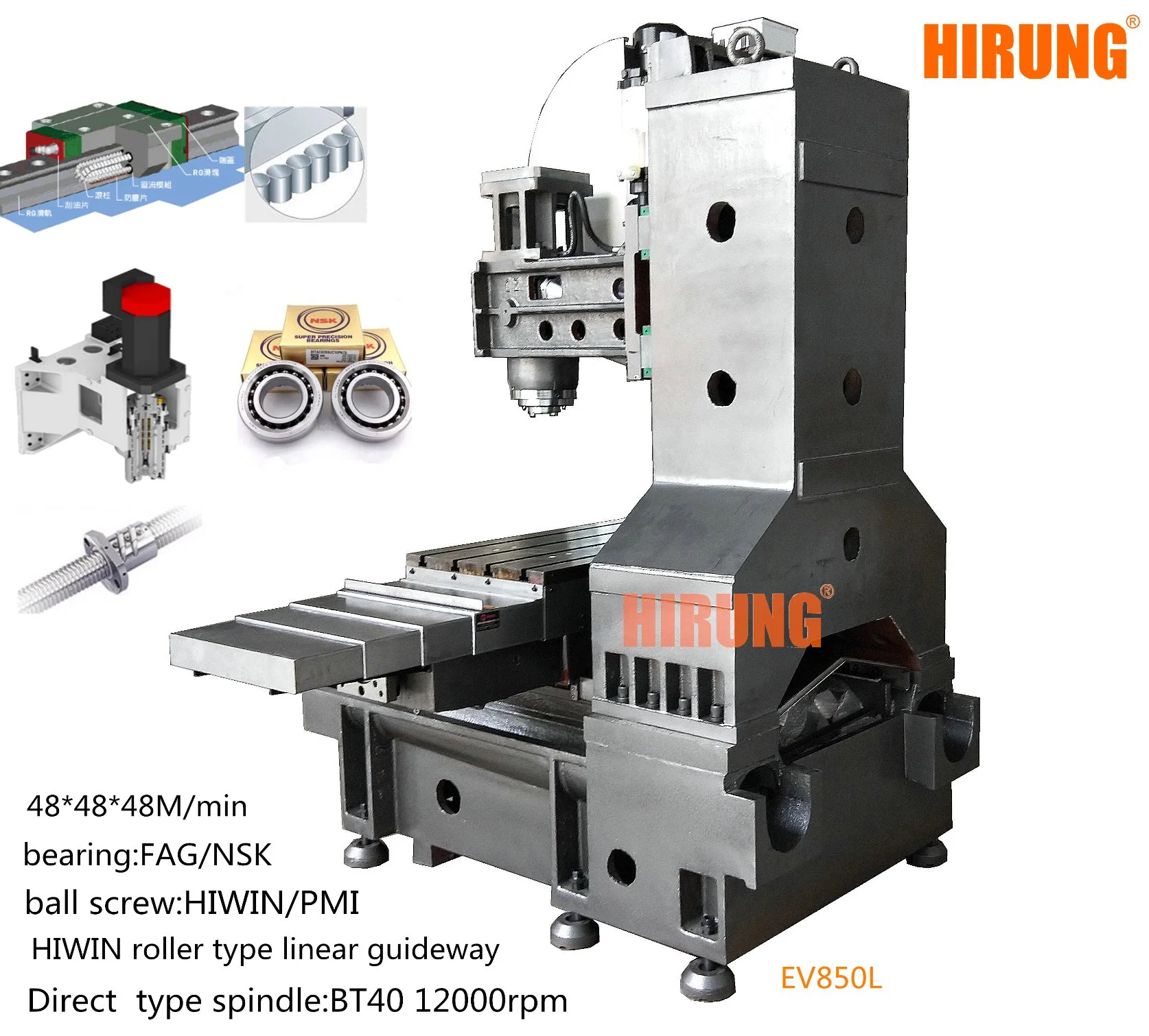 De bonne qualité fraiseuse CNC Vertical GSK contrôle (VMC850)