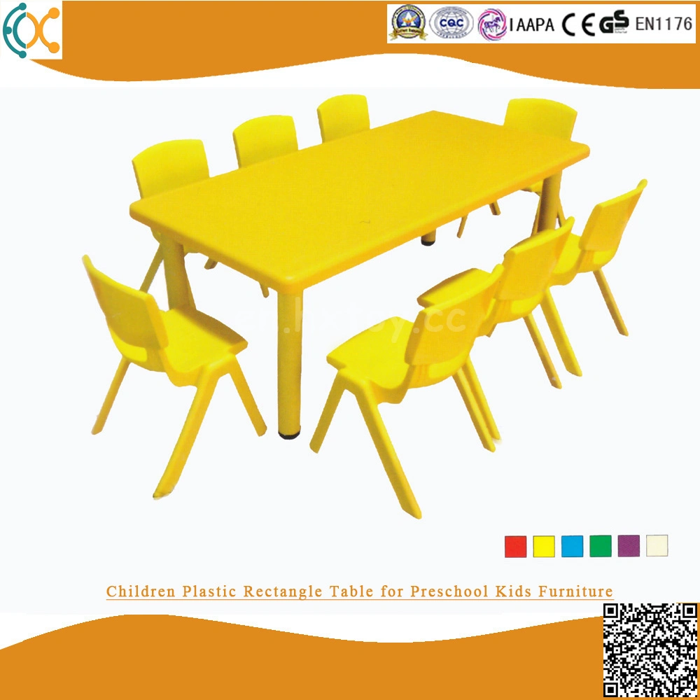 Top Solid Wood Dining Table Kids Long Table for Nursery