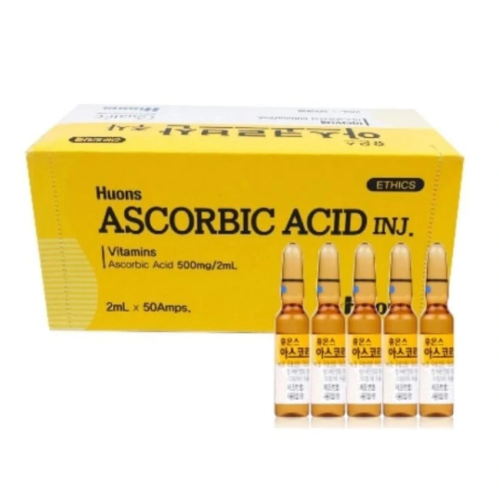 Korea Price Anti-Aging Huons Ascorbic Acid Inj Huons Vc Vitamin C 2mlx50 Vials Online