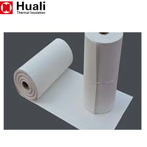 Ceramic Fibre Insulation Blanket, Aluminum Silicate Ceramic Fiber Wool Felt Blanket 610/1220mm Al2O3+Sio2 Pure White Refractory