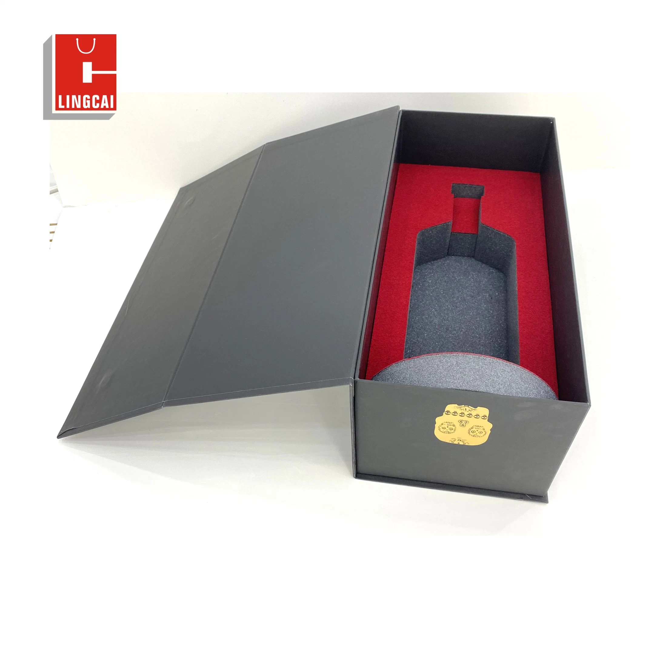 Custom Logo Printed Paper Box Glass Packaging Wine Package Box