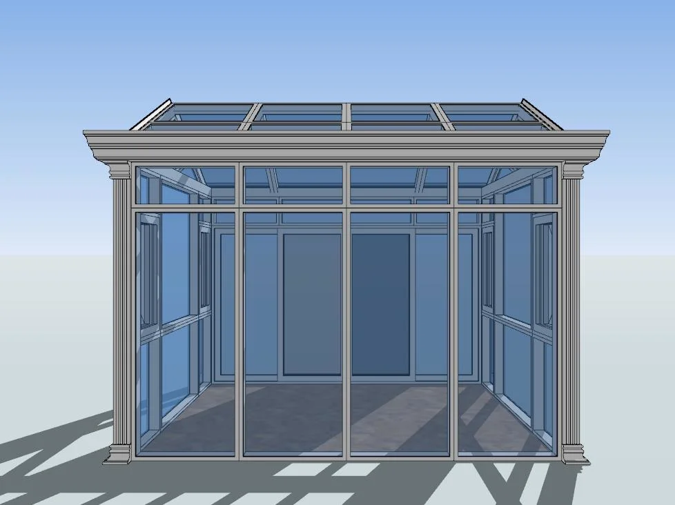 Sunroom de aluminio/aluminio (sala Sunshine) Y Jardín de Invierno y Casa del Sol (TS-613)