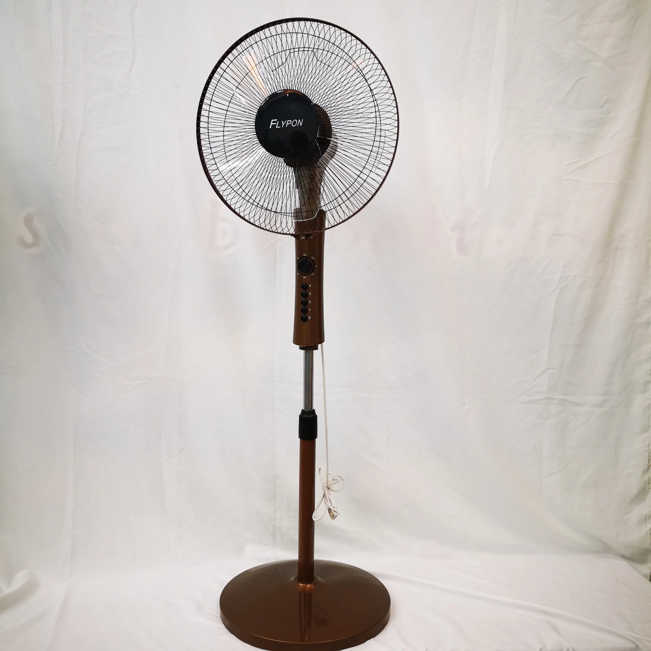 Flypon Home Appliance Modern Fan 16 Inch Mechanical AC Standing Fan with Timer