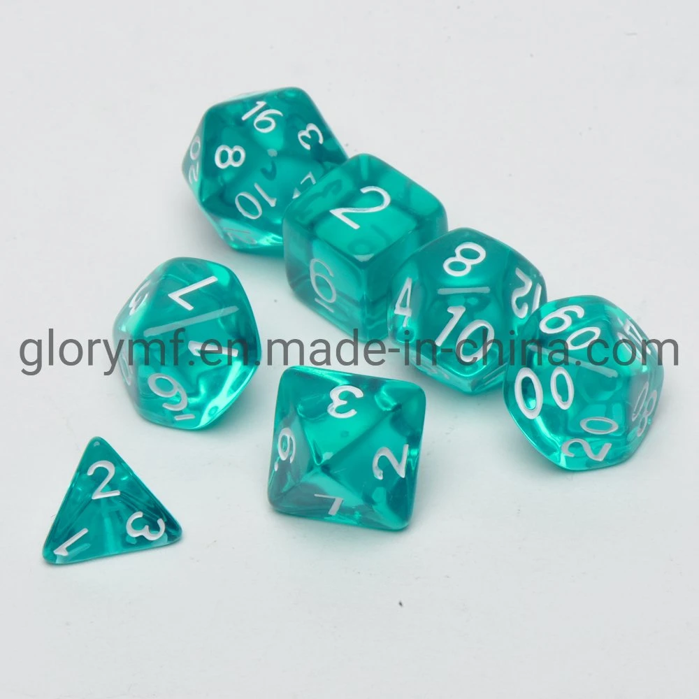 Custom Polyhedral Board Game Acrylic Dnd Dice Set for Rpg