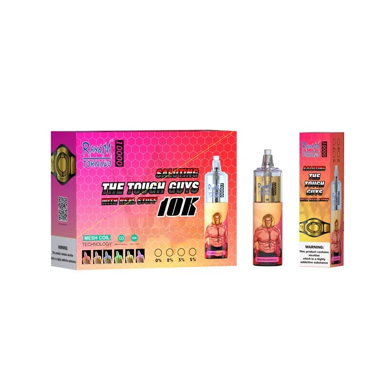 Muy recomendable Nueva llegada VAPE lápiz original Randm Tornado 10000 recarga de Puff