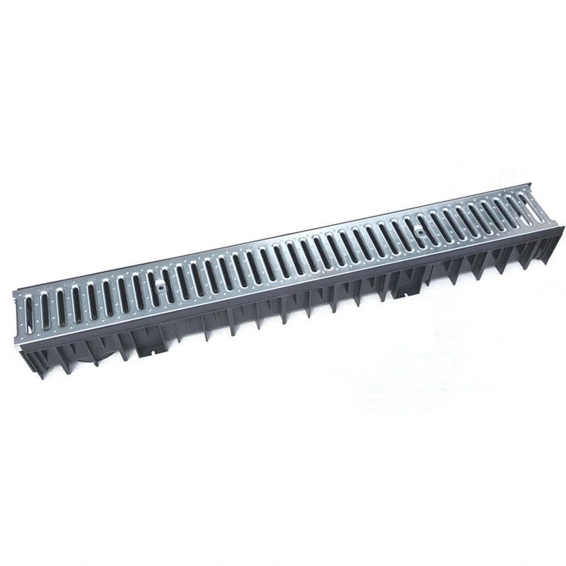 Plastic Drainage Channel Water Drainage Channel with Galvanized Grating