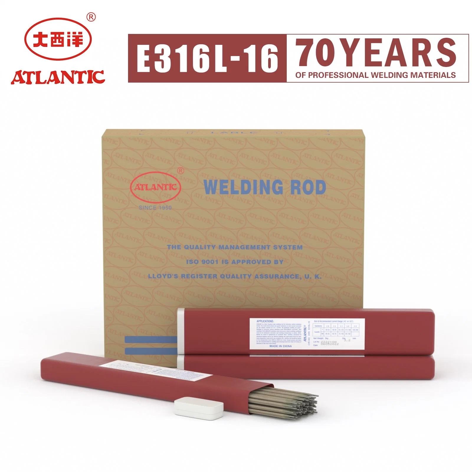 Atlantic Stainless Steel TIG Welding Wire E316L-16 Stainless Steel Welding Rod Electrodes