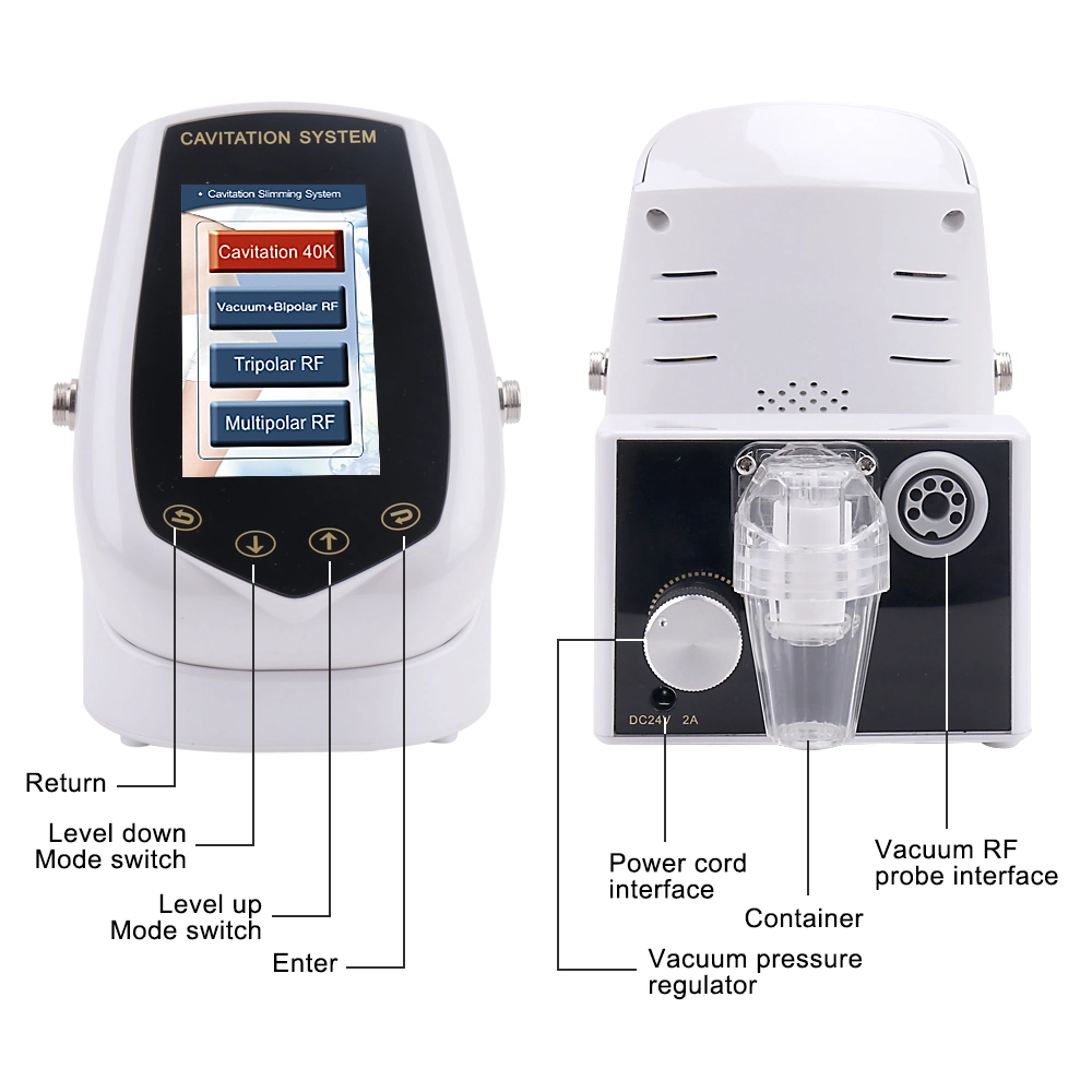 4 in 1 40K Ultrasonic Cavitation Vacuum Cavitation System RF Skin Tightening and Slimming